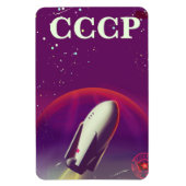 CCCP Sovjet ruimte race reisposter Magneet (Verticaal)