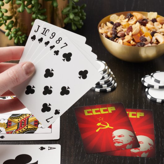 cccp sovjet - unie communistisch rode lenin ruslan speelkaarten (Insitu)
