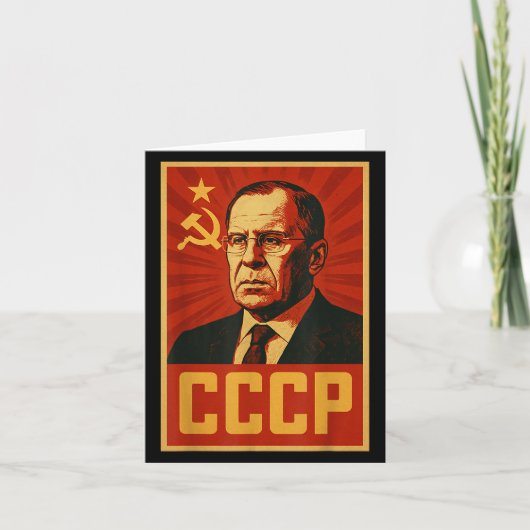 CCCP Sovjet-Unie Retro SSSR Lavrov Kaart (Voorkant)