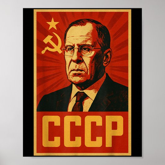 CCCP Sovjet-Unie Retro SSSR Lavrov Poster (Voorkant)
