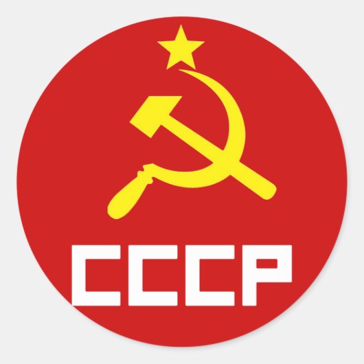 CCCP-Sticker Ronde Sticker (Voorkant)