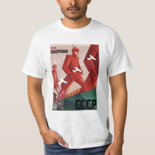 CCCP URSS propaganda T-shirt mannen (Voorkant)