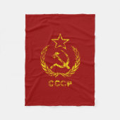 CCCP USSR Communist Gebruikte paden Fleece Deken (Voorkant)