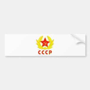 cccp ussr hamer en sikkel embleem bumpersticker
