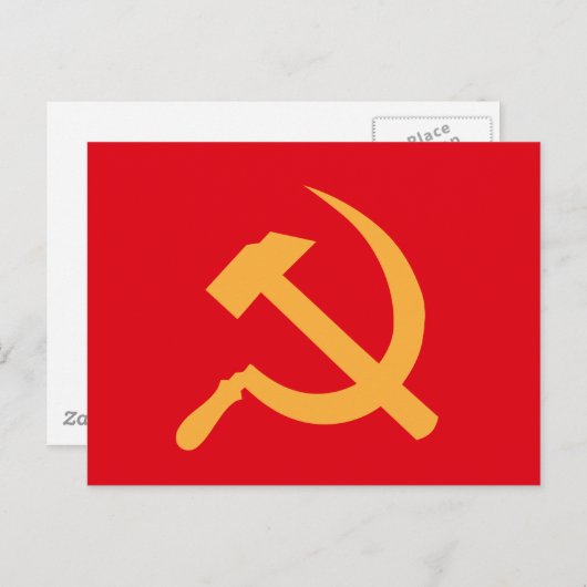 cccp ussr hammer en sikkel briefkaart (Voorkant / Achterkant)