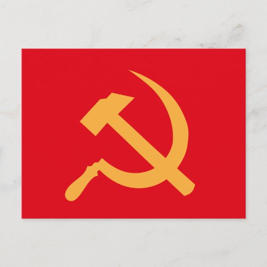 cccp ussr hammer en sikkel briefkaart (Voorkant)
