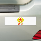 cccp ussr hammer en sikkel embleem bumpersticker (Op auto)