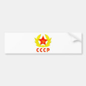 cccp ussr hammer en sikkel embleem bumpersticker (Voorkant)