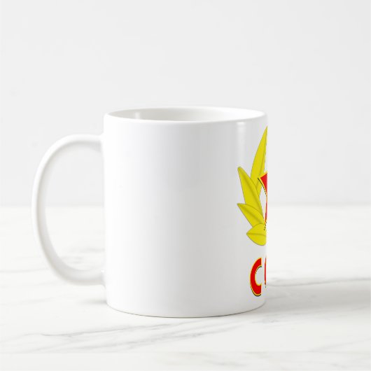 cccp ussr hammer en sikkel embleem koffiemok (Links)