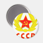 cccp ussr hammer en sikkel embleem magneet (Voorkant / Achterkant)