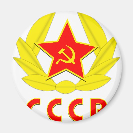 cccp ussr hammer en sikkel embleem magneet (Voorkant)