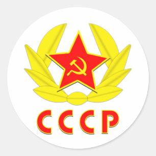 cccp ussr hammer en sikkel embleem ronde sticker