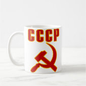 cccp ussr hammer en sikkel koffiemok (Links)