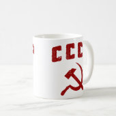cccp  ussr hammer en sikkel koffiemok (Voorkant rechts)