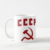 cccp  ussr hammer en sikkel koffiemok (Links)