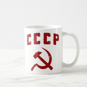 cccp  ussr hammer en sikkel koffiemok