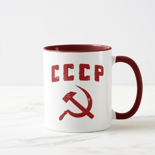 cccp ussr hammer en sikkel mok (Rechts)