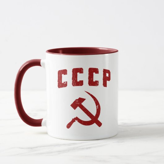 cccp ussr hammer en sikkel mok (Links)