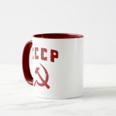 cccp ussr hammer en sikkel mok (Voorkant links)