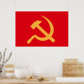 cccp ussr hammer en sikkel poster (Keuken)