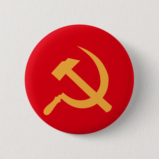 cccp ussr hammer en sikkel ronde button 5,7 cm (Voorkant)