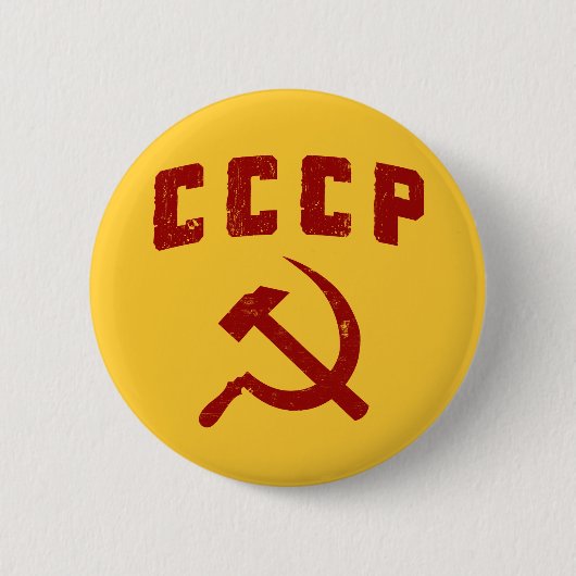 cccp ussr hammer en sikkel ronde button 5,7 cm (Voorkant)