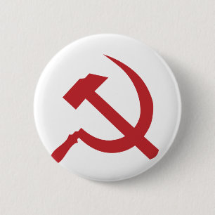cccp ussr hammer en sikkel ronde button 5,7 cm