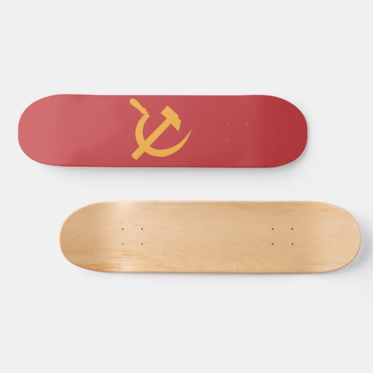 cccp ussr hammer en sikkel skateboard (Horizontaal)