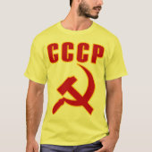 cccp ussr hammer en sikkel t-shirt (Voorkant)