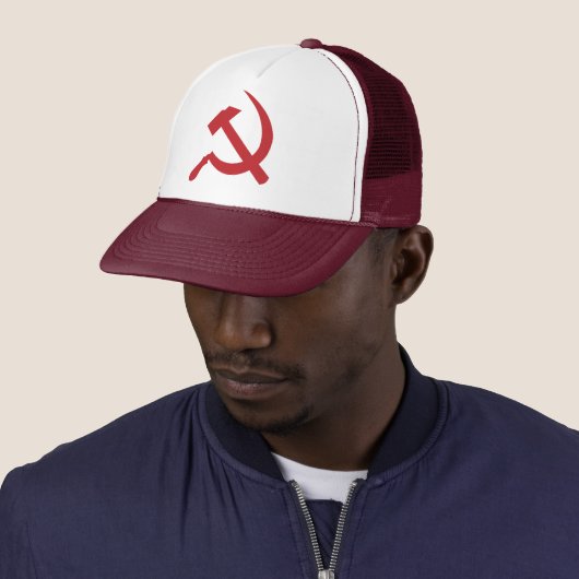 cccp ussr hammer en sikkel trucker pet (In situ)