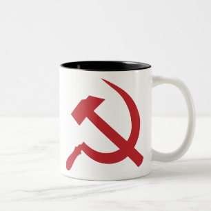 cccp ussr hammer en sikkel tweekleurige koffiemok