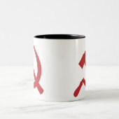 cccp ussr hammer en sikkel tweekleurige koffiemok (Center)