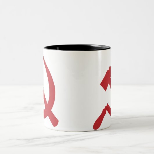 cccp ussr hammer en sikkel tweekleurige koffiemok (Center)