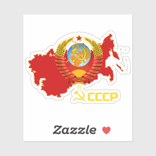 CCCP - VinylSticker van de Sovjet-Unie Sticker (Vel)