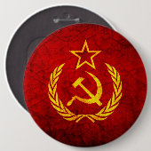 CCCP-vlag Ronde Button 6,0 Cm (Voorkant /achterkant)
