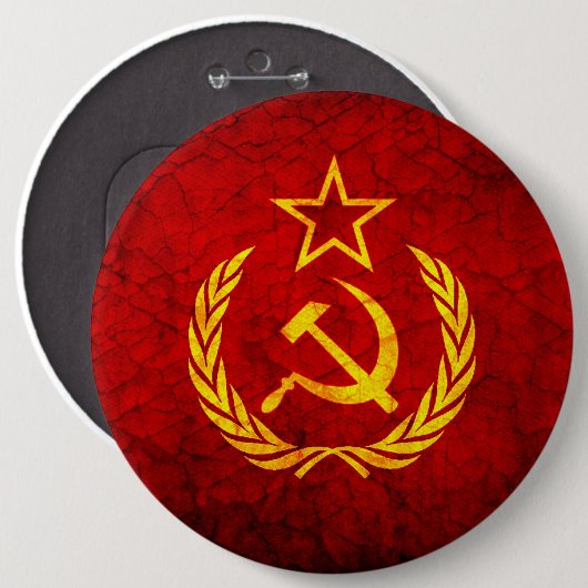  CCCP-vlag Ronde Button 6,0 Cm (Voorkant /achterkant)