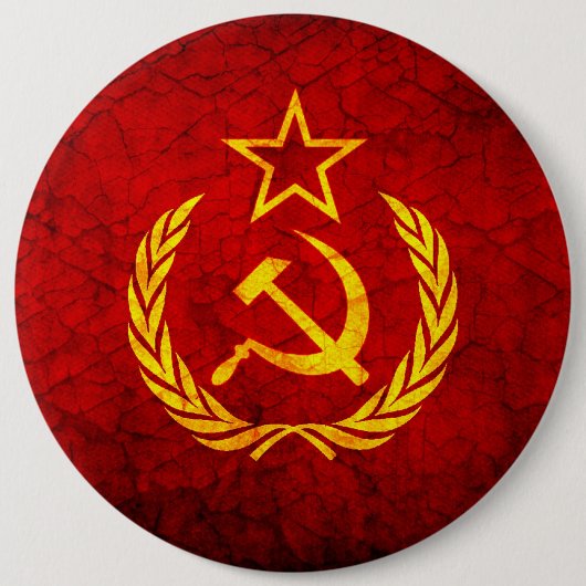 CCCP-vlag Ronde Button 6,0 Cm (Voorkant)