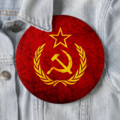 CCCP-vlag Ronde Button 6,0 Cm (In situ)