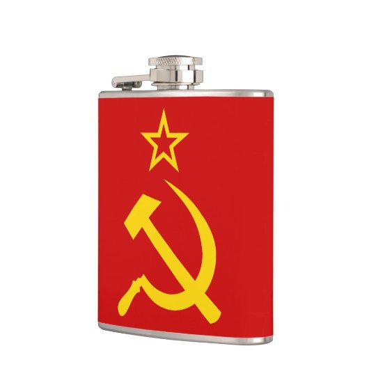 CCCP - Vlag van de Sovjet-Unie Heupfles (Links)