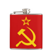 CCCP - Vlag van de Sovjet-Unie Heupfles (Voorkant)