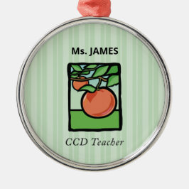 CCD-leraar Dank u, Apple Metalen Ornament