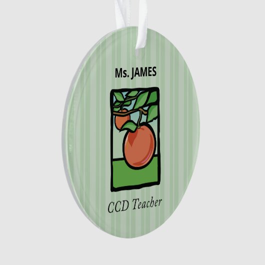 CCD-leraar Dank u, Apple Ornament (voorkant)