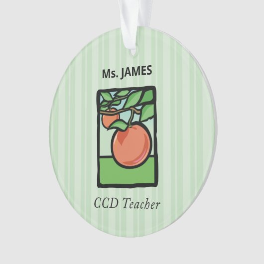 CCD-leraar Dank u, Apple Ornament (voorkant)