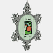 CCD-leraar Dank u, Apple Tin Sneeuwvlok Ornament (Links)