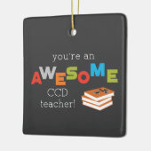 CCD Lerarendagboek. Geweldig Keramisch Ornament (Links)