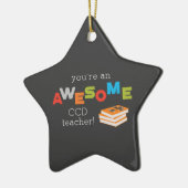 CCD Teacher Appreciation Day Book, Geweldige Keramisch Ornament (Links)