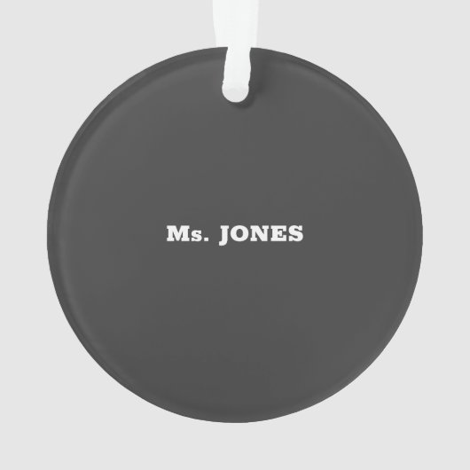 CCD Teacher Appreciation Day Book. Geweldige Ornament (achterkant)