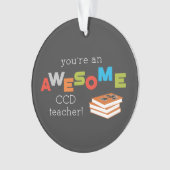 CCD Teacher Appreciation Day Book. Geweldige Ornament (voorkant)