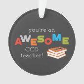 CCD Teacher Appreciation Day Book. Geweldige Ornament (voorkant)