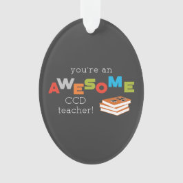 CCD Teacher Appreciation Day Book. Geweldige Ornament